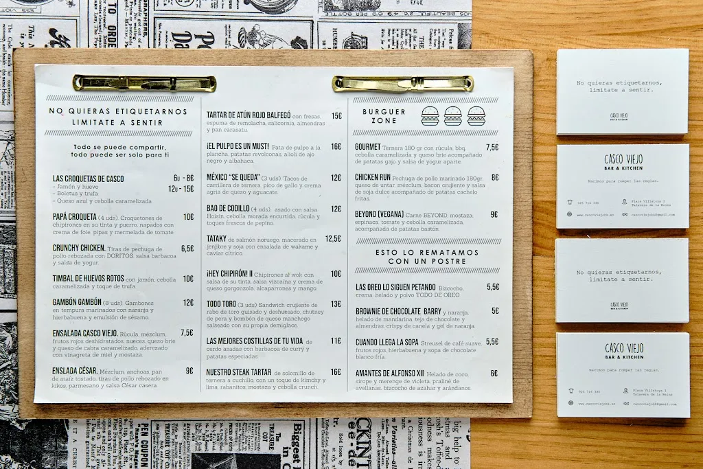 Menu_Casco Viejo ''Bar And Kitchen''_Talavera_image_3