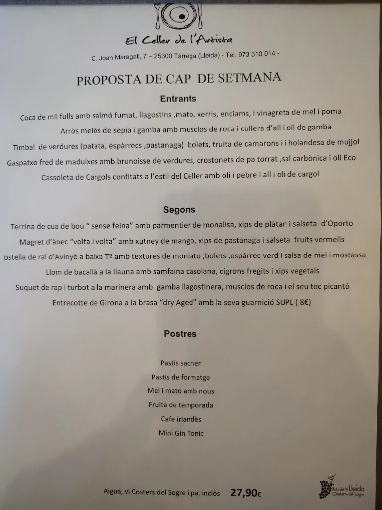 Menu_El Celler de l’artista_Tarroja de Segarra_image_3