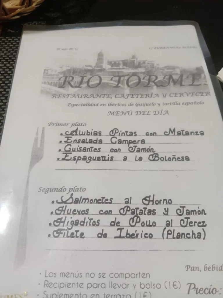 Menu_Río Tormes Cafetería y Restaurante_Torms Els_image_2