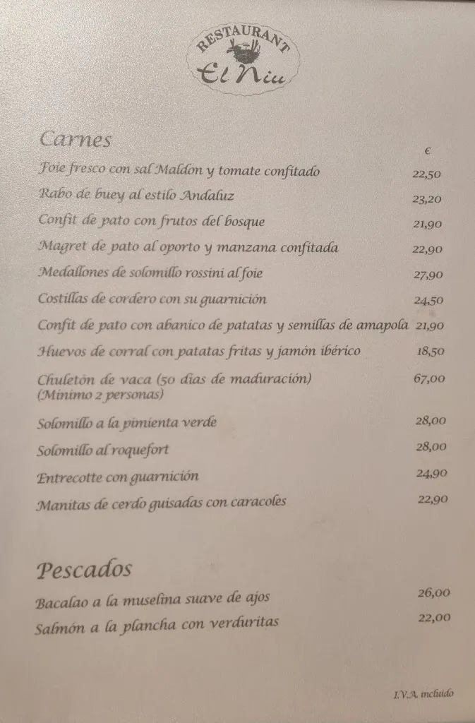 Menu_Restaurant El Niu_Naut Aran_immagine_2