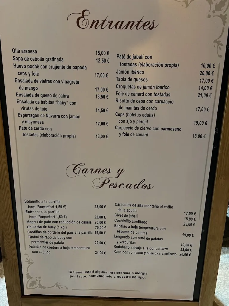 Menu_Sarrahèra Restaurante_Naut Aran_image_1