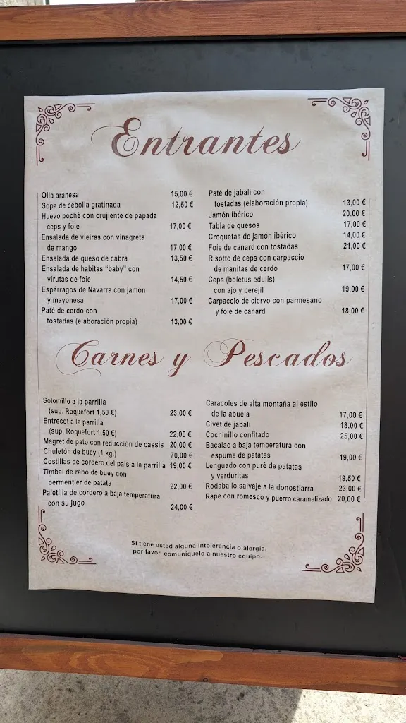 Menu_Sarrahèra Restaurante_Naut Aran_image_2