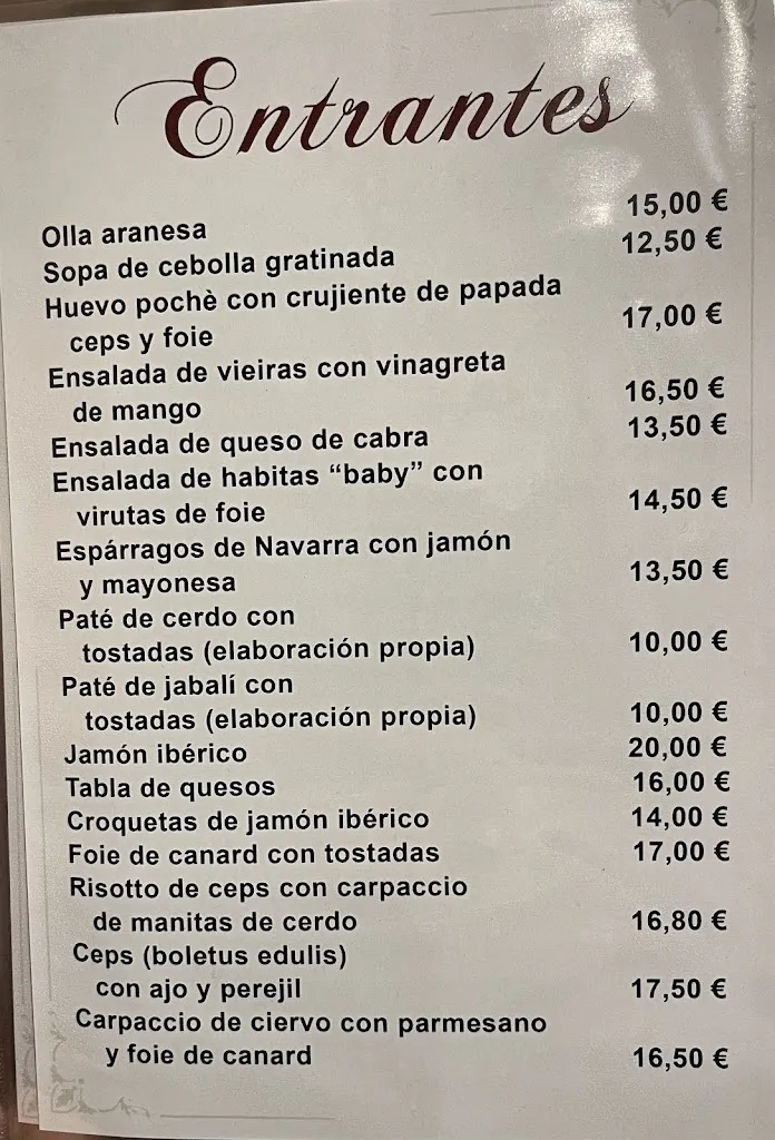 Menu_Sarrahèra Restaurante_Naut Aran_image_4