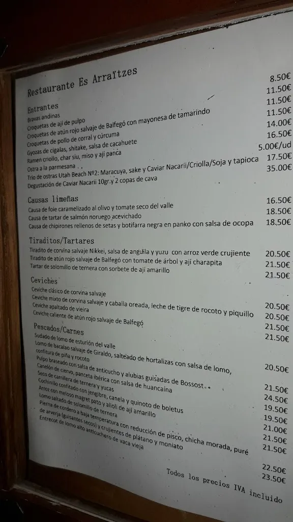 Menu_Es Arraïtzes Restaurant_Naut Aran_image_3