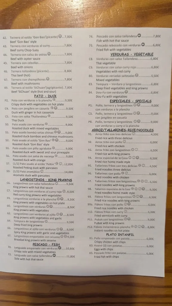 Menu_RESTAURANTE NAN KIN_Guardamar del Segura_image_1