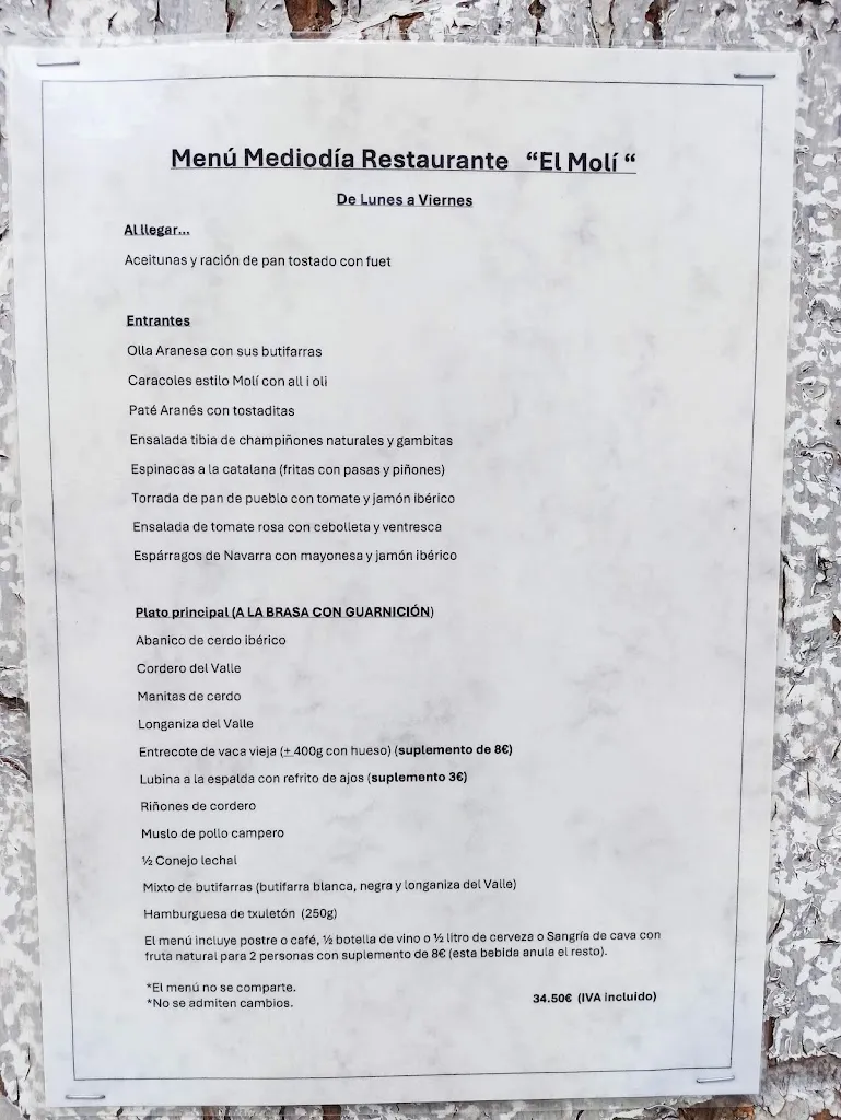 Menu_Restaurant El Molí_Naut Aran_image_2