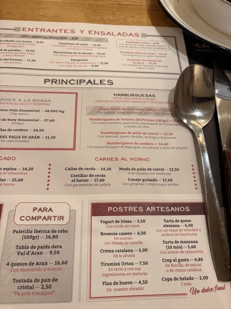 Menu_Tauèrna Urtau Vielha_Naut Aran_image_1