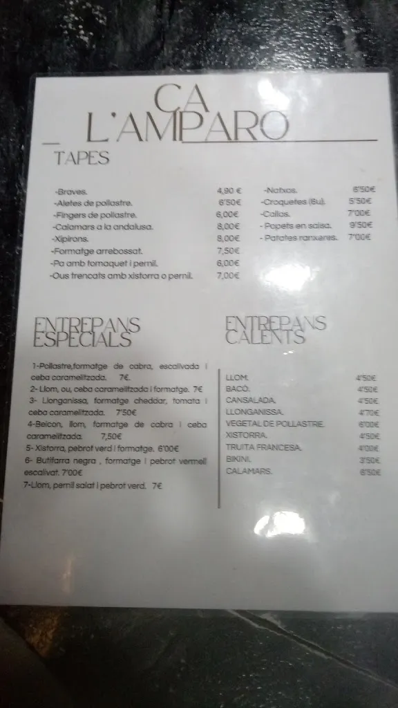 Menu_Bar Restaurant Lo Tornabar_Tornabous_image_1