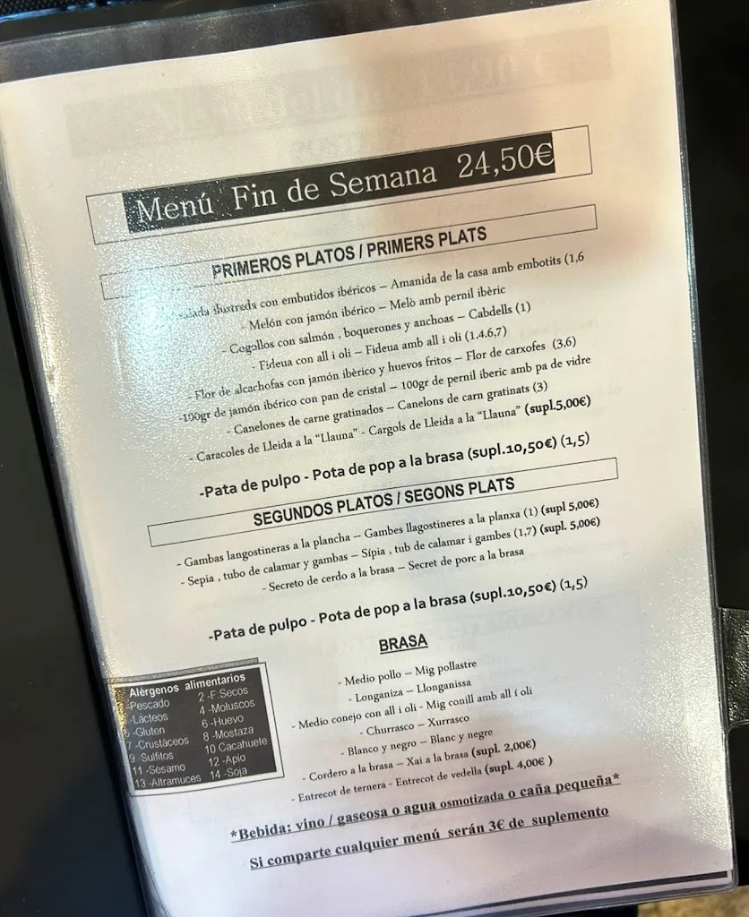 Menu_Parador 24h Torrefarrera_Torrefarrera_image_4