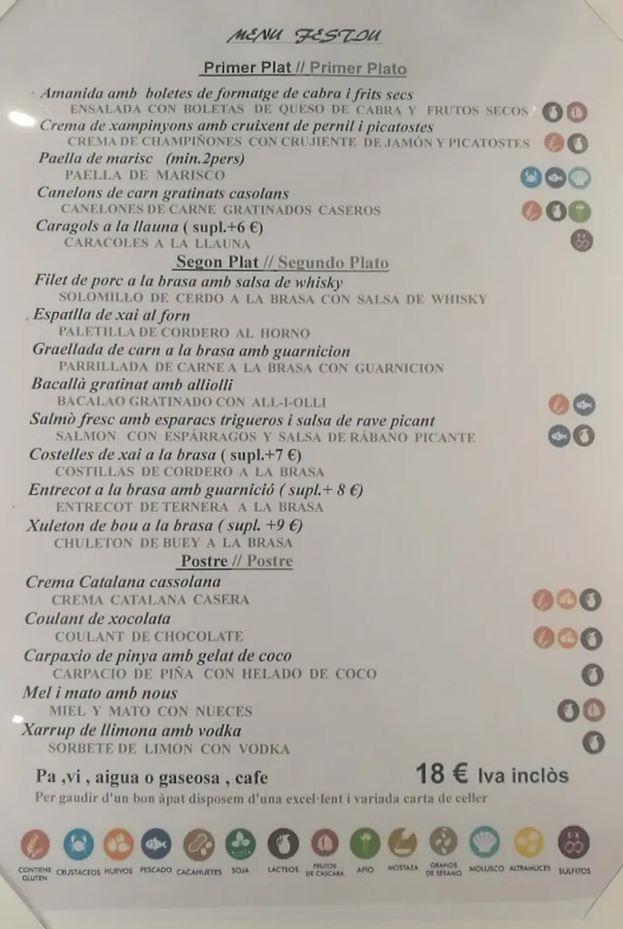 Menu_Restaurant El Bosquet_Vallfogona de Balaguer_image_1