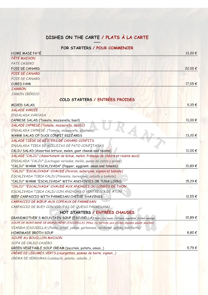 Menu_Restaurant El Caliu Taüll_Vall de Boí La_image_2