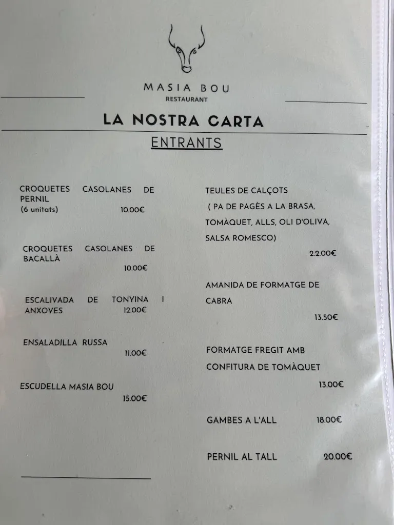 Menu_Restaurant Masia Bou | Valls_Valls dAguilar Les_image_2
