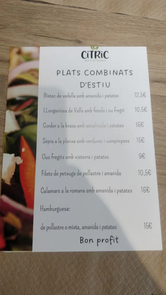 Menu_Cítric Restaurant_Valls dAguilar Les_image_4