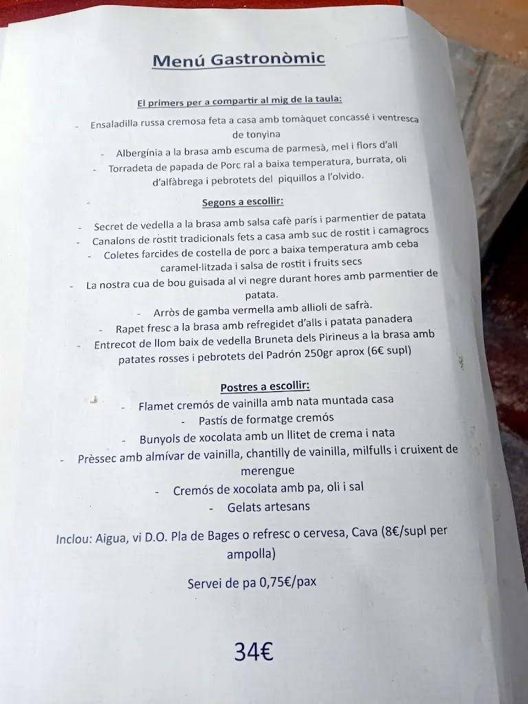 Menu_El Xalet_Vilanova de lAguda_image_1
