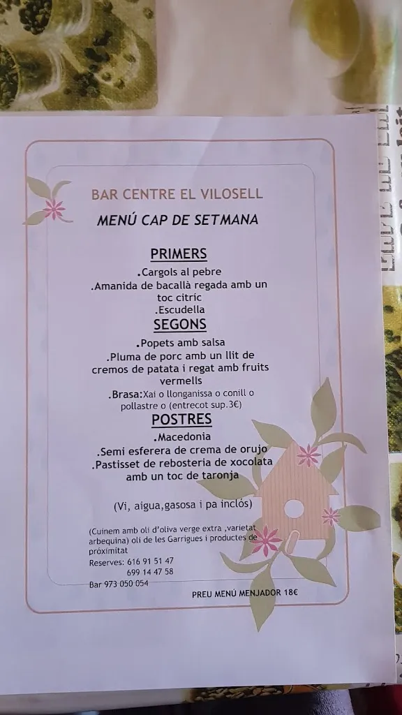 Menu_Bar Centre El Vilosell_Vilosell El_image_3