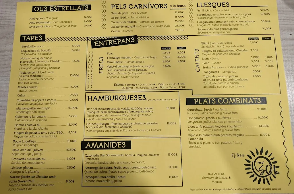 Menu_El Nou Bar Sol_Vinaixa_image_1
