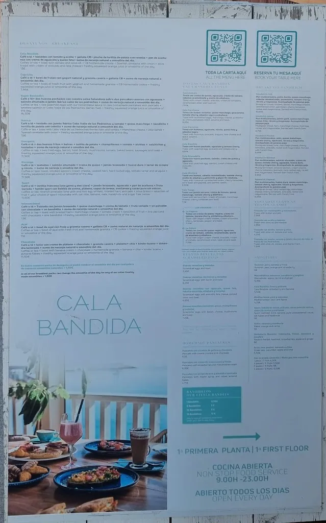 Menu_Restaurante Cala Bandida Jávea-Xàbia_Jávea/Xàbia_immagine_3