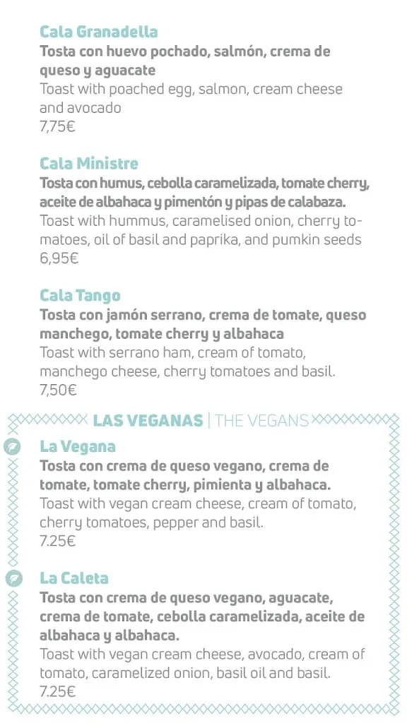 Menu_Restaurante Cala Bandida Jávea-Xàbia_Jávea/Xàbia_immagine_4