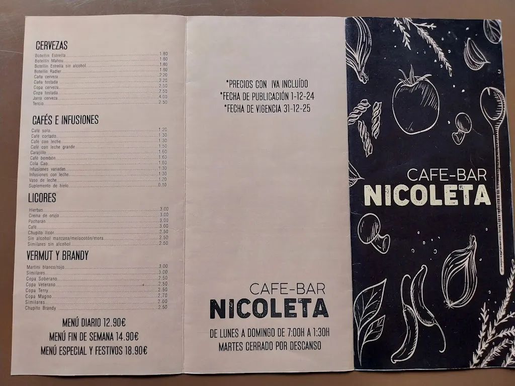 Menu_Restaurante Cafetería Nicoleta_Becerreá_image_1