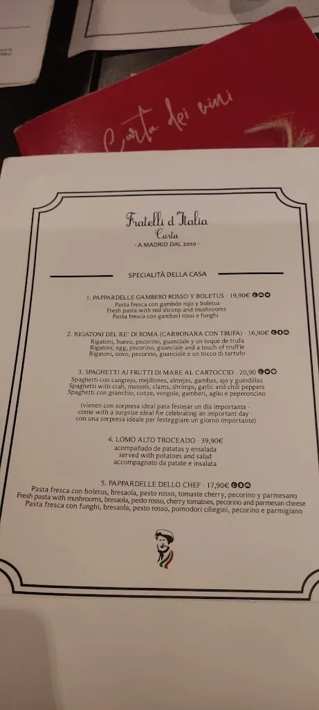Menu_Fratelli d'Italia: ristorante pizzeria_Cervo_image_2