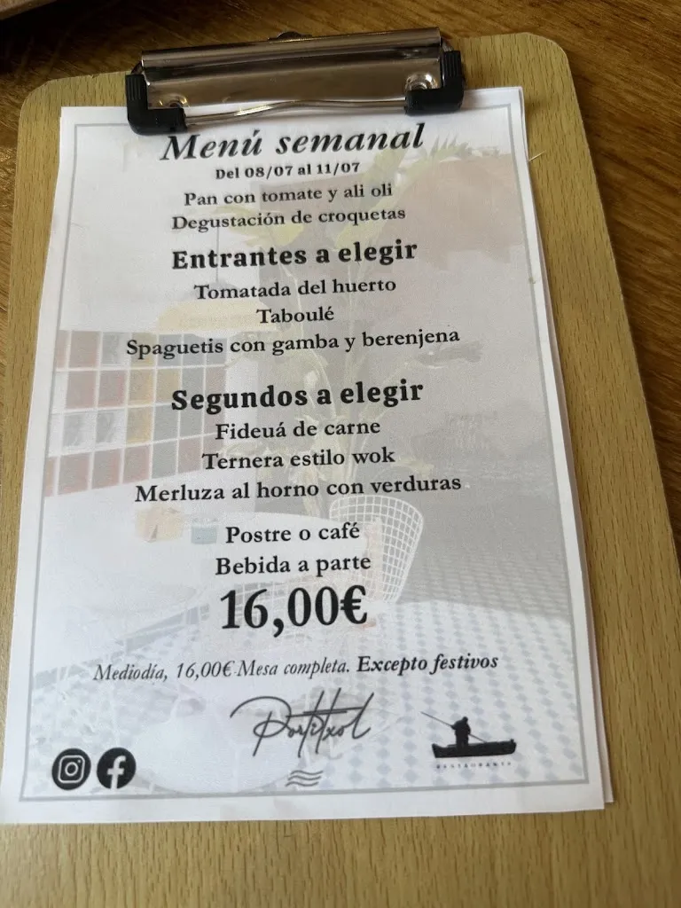 Menu_Restaurante Portitxol Jávea_Jávea/Xàbia_image_3