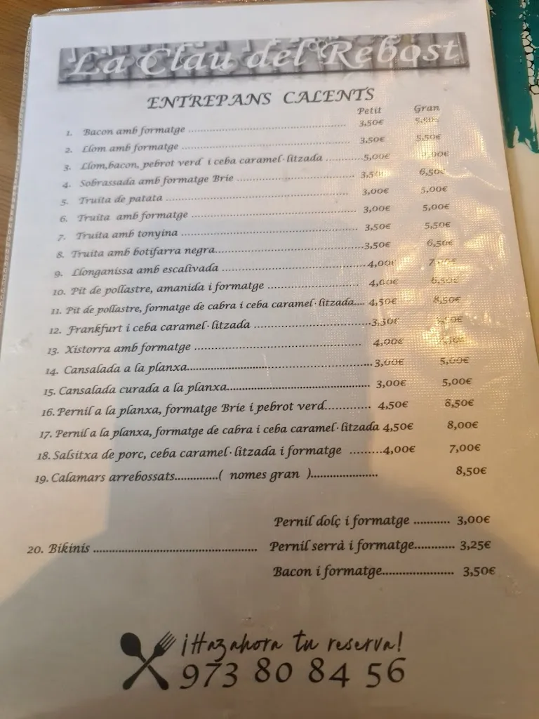 Menu_La Clau Del Rebost_Tàrrega_image_2