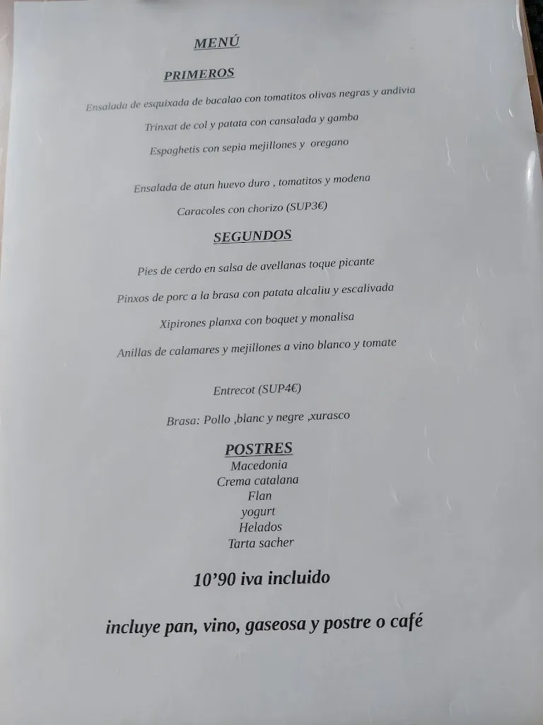 Menu_RESTAURANT La Maria_Tàrrega_image_1