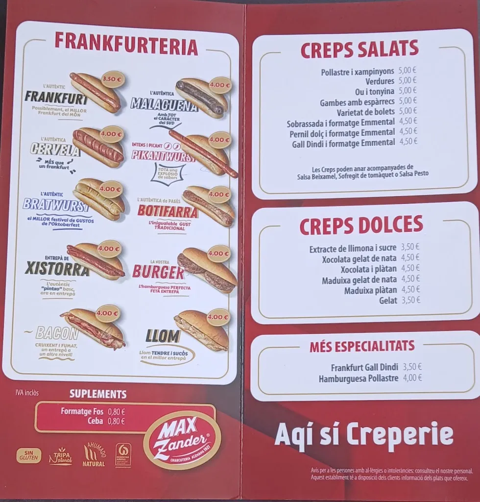 Menu_Frankfurt Aqí Sí Creperie_Tàrrega_image_1