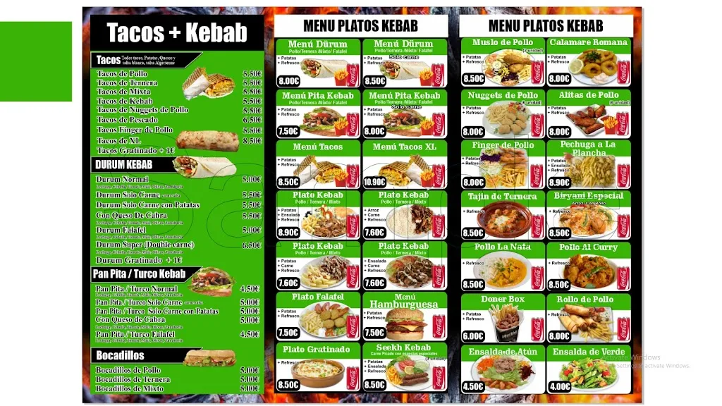 Menu_Rico Pizza Kebab House Tarrega_Tàrrega_image_1