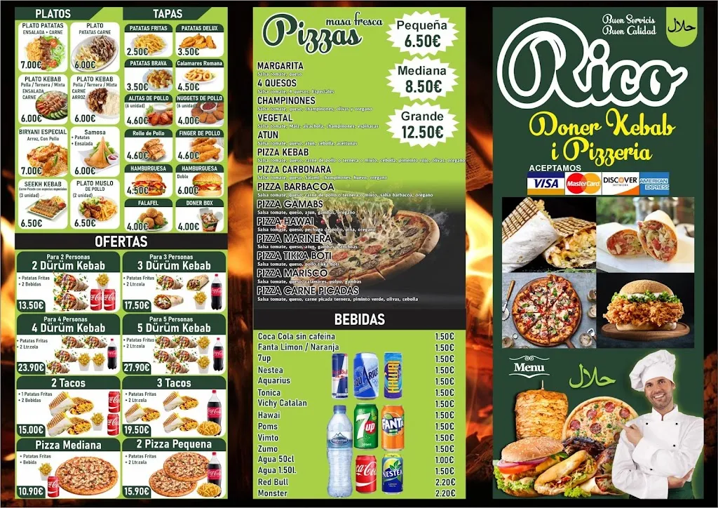 Menu_Rico Pizza Kebab House Tarrega_Tàrrega_image_3