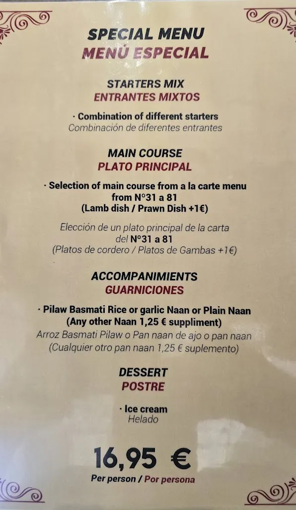 Menu_Curry Palace_Jávea/Xàbia_image_1