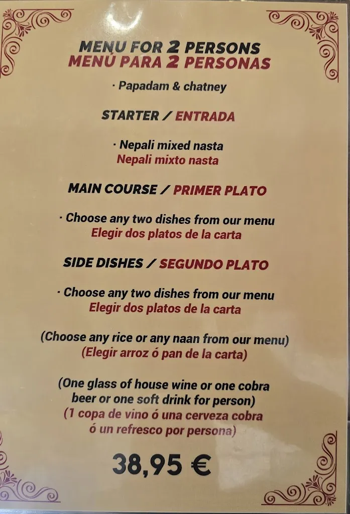 Menu_Curry Palace_Jávea/Xàbia_image_3