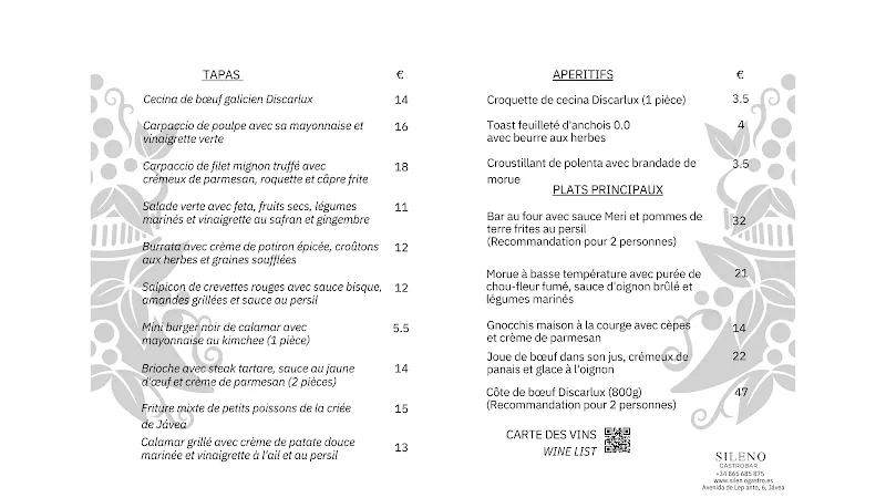 Menu_Sileno Gastrobar_Jávea/Xàbia_image_3