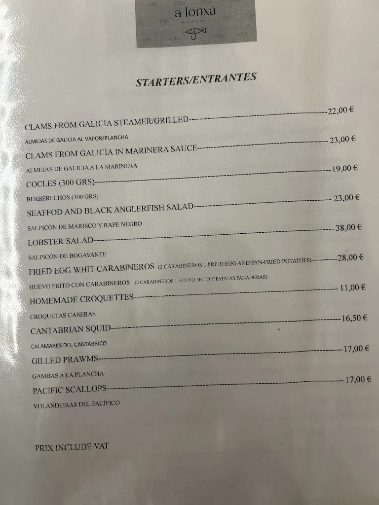 Menu_Restaurante A Lonxa_Burela_immagine_1