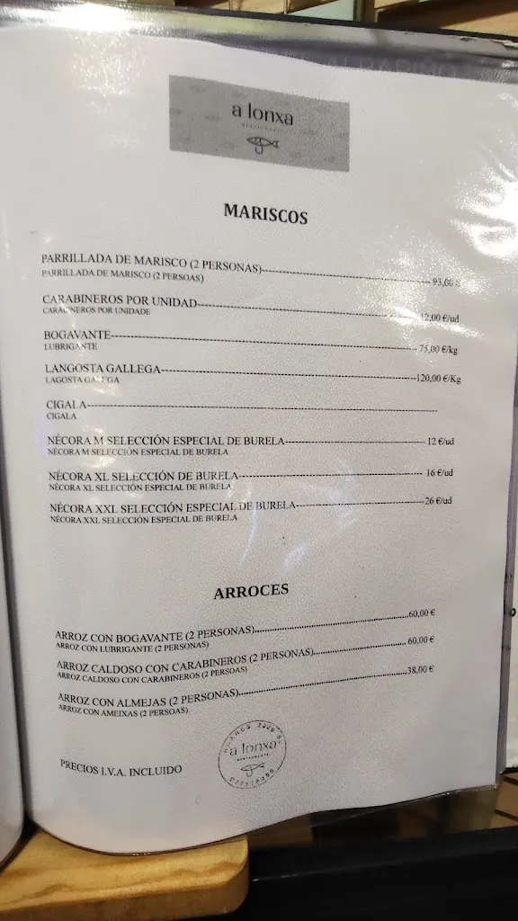 Menu_Restaurante A Lonxa_Burela_immagine_4