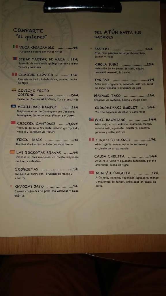 Menu_Chola Gastro Jávea_Jávea/Xàbia_image_3