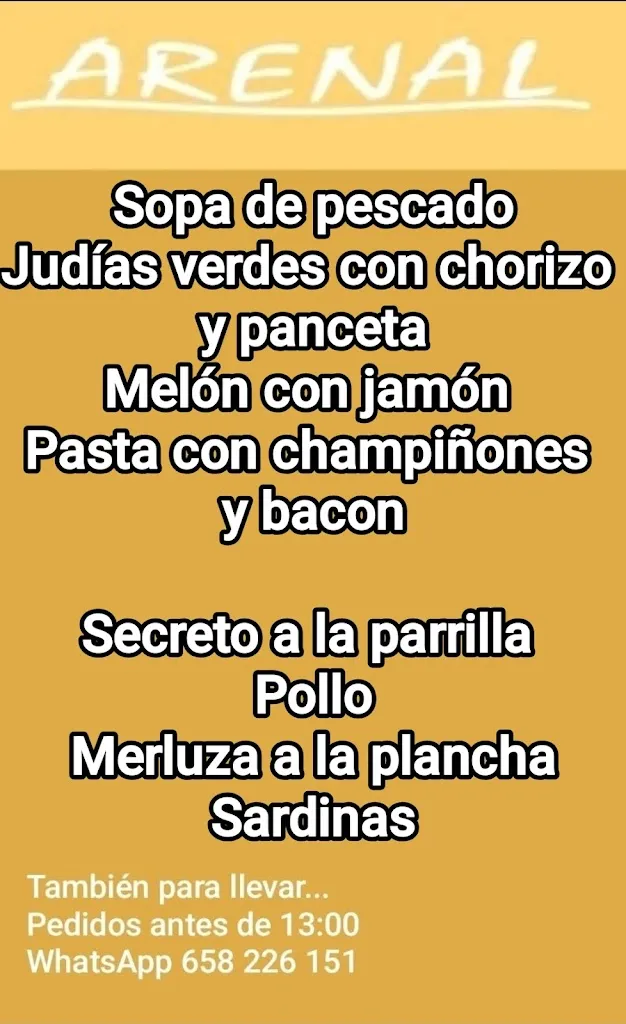 Menu_Restaurante Arenal_Burela_immagine_3