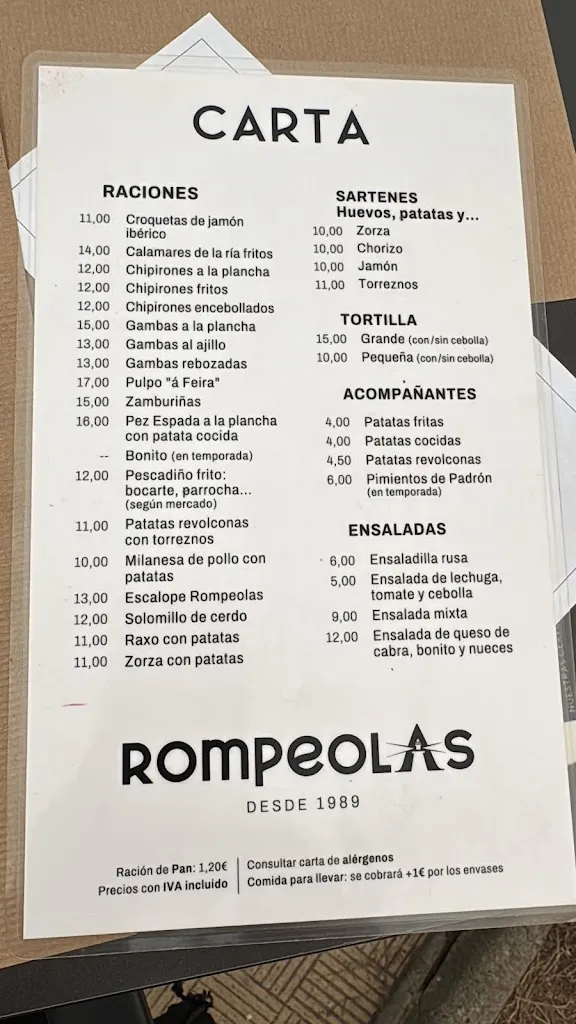 Menu_Breakwater restaurant_Burela_image_1