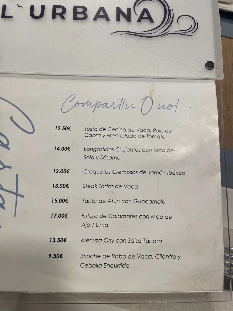 Menu_L´ URBANA - Cervecería, Bar & Restaurante_Burela_image_2