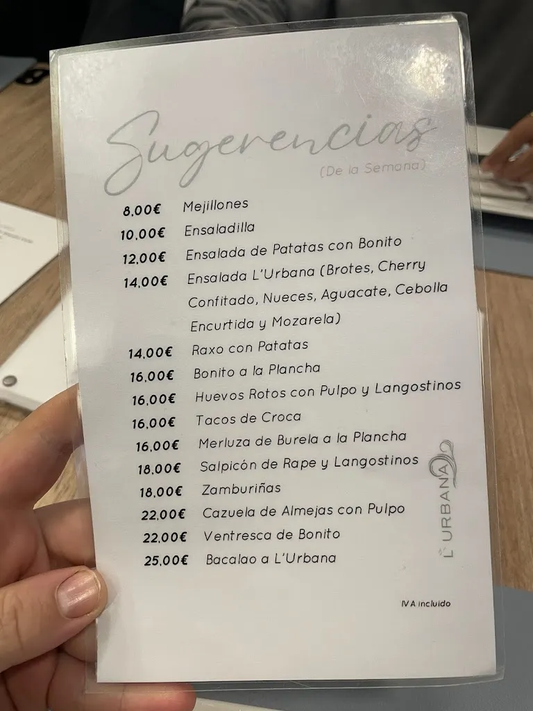 Menu_L´ URBANA - Cervecería, Bar & Restaurante_Burela_image_3