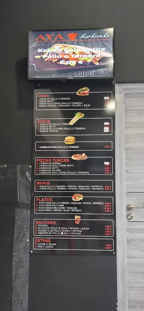 Menu_Aya Kebab_Burela_image_1