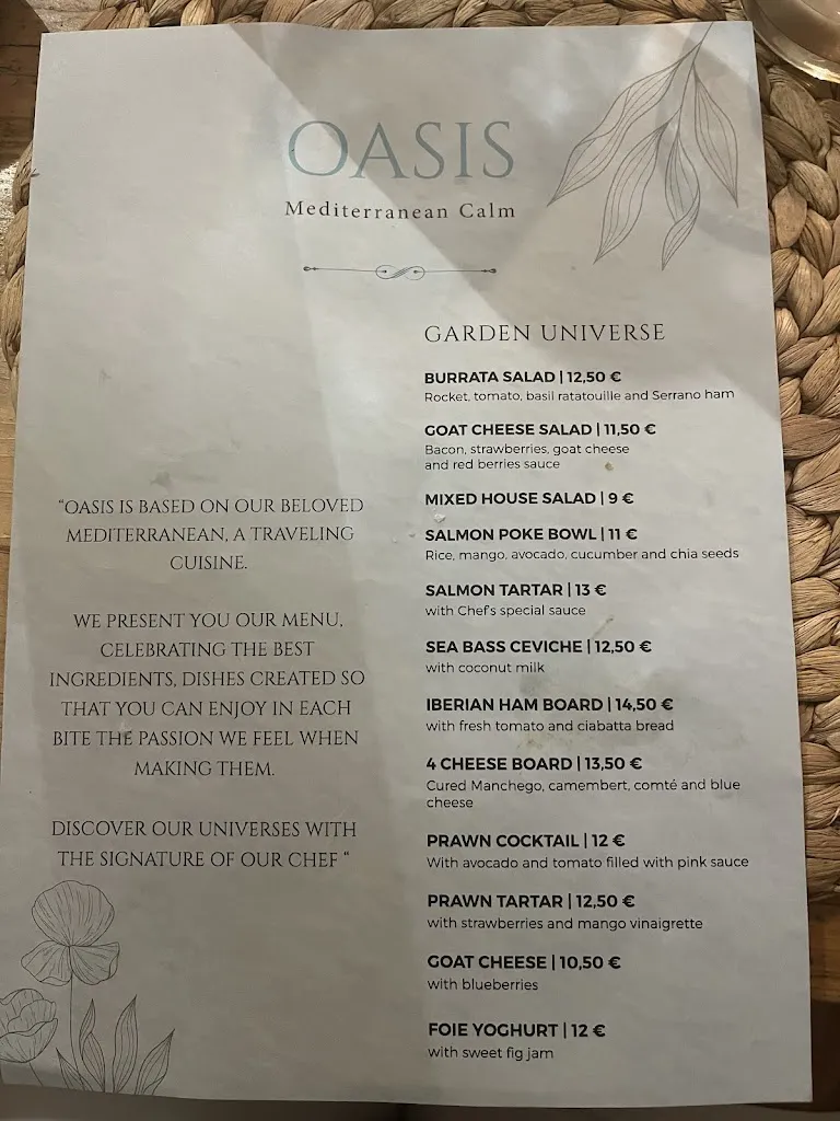 Menu_Oasis Restaurante_Jávea/Xàbia_image_3