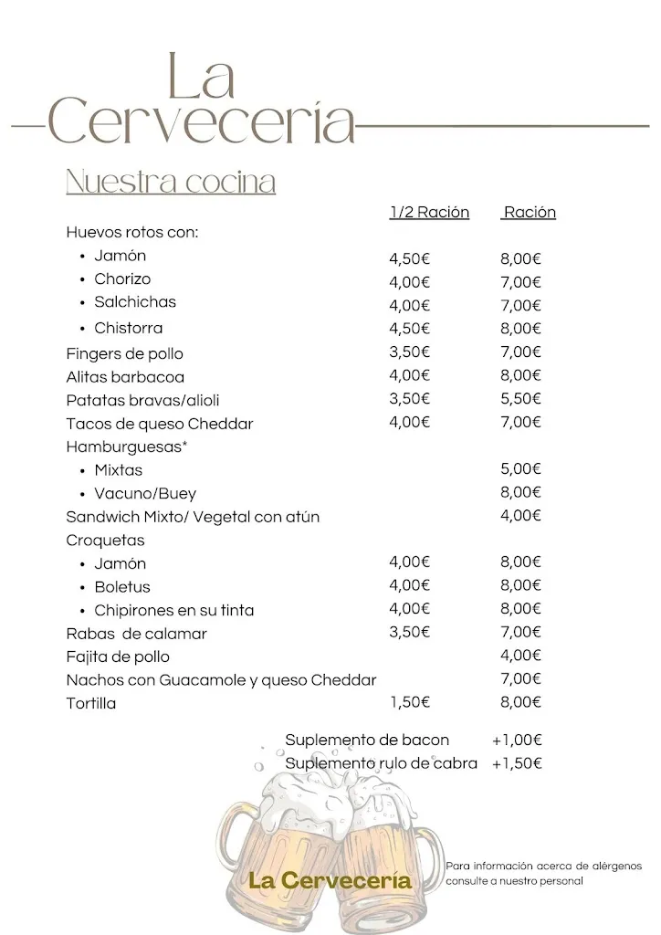 Menu_La Cervecería Chantada_Chantada_image_1