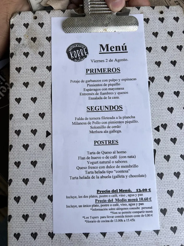 Menu_Restaurante O Korreo_Guitiriz_image_1