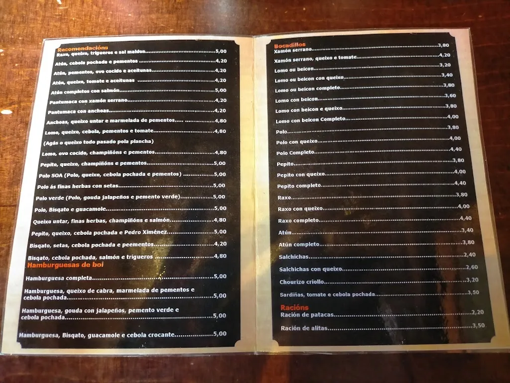 Menu_Café Pub SOA Bocatería_Guitiriz_image_1