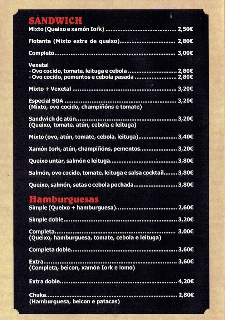 Menu_Café Pub SOA Bocatería_Guitiriz_image_2