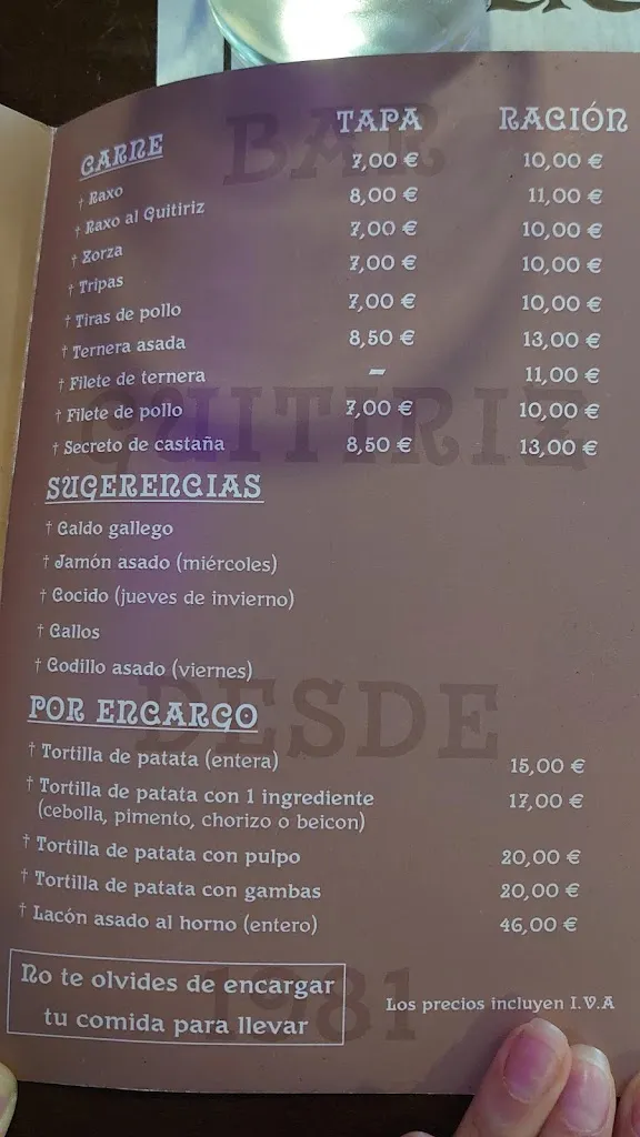 Menu_O GUITIRIZ_Guitiriz_image_1