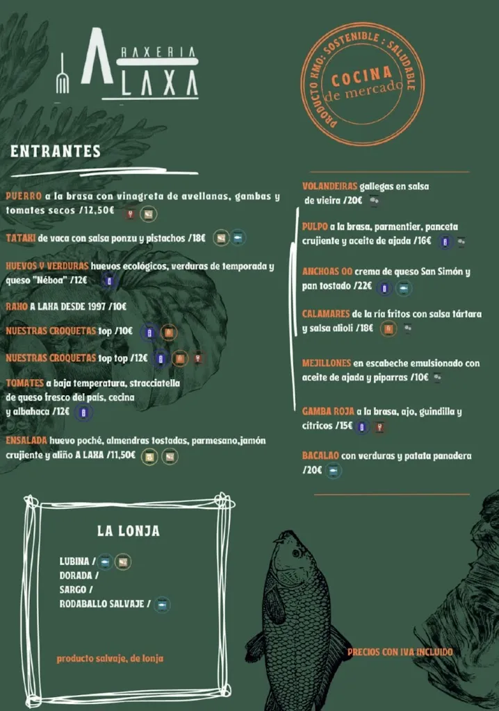 Menu_Mesón A Laxa Raxería_Lugo_image_1
