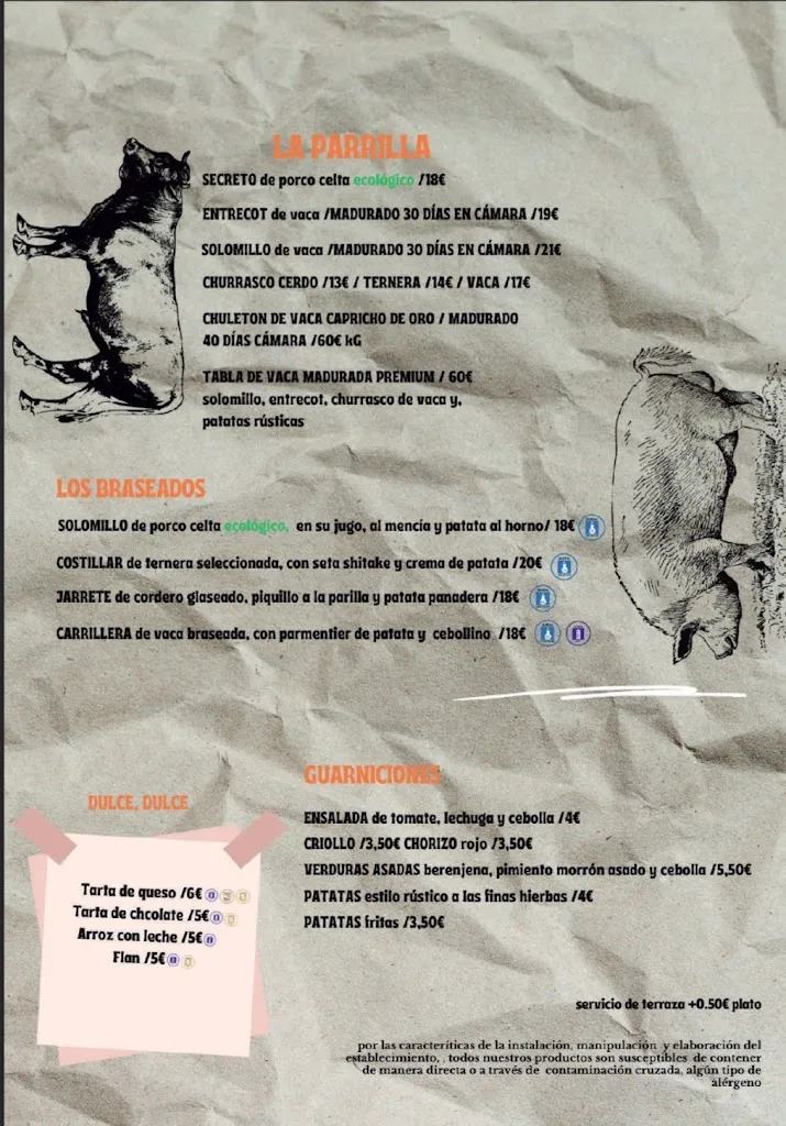 Menu_Mesón A Laxa Raxería_Lugo_image_2