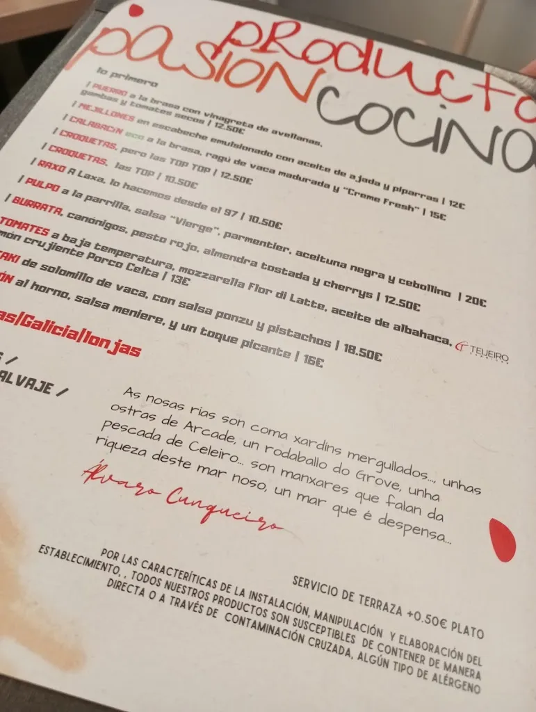 Menu_Mesón A Laxa Raxería_Lugo_image_3